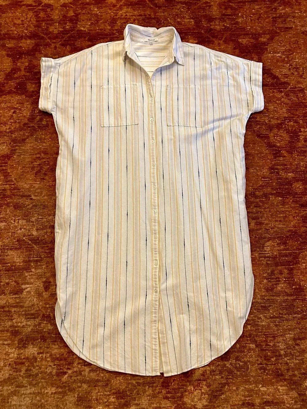 Madewell Lakeside stripe button down dress. Size XL.